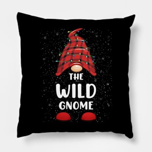 Wild Gnome Red Buffalo Plaid Christmas Pajama Matching Family Pillow