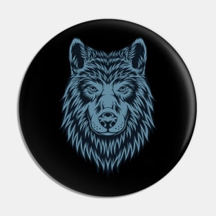 Vintage Wolf head Pin