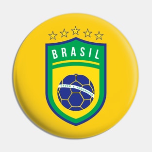 Brazil Football Pin