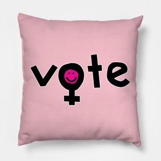 Vote for Womens Rights Female Gender Symbol Pillow