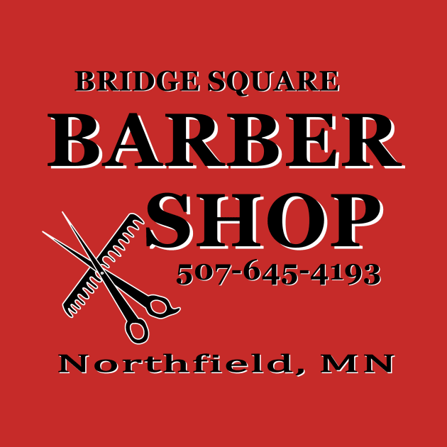 Red BSBS by Bridge Square Barber Shop