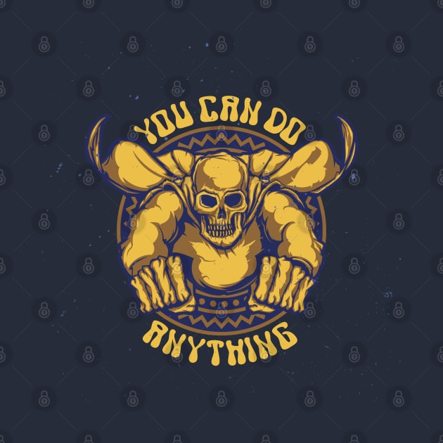 flying skeleton by designtshirtcity