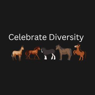 Horse Lover, Celebrate Diversity, Equestrian T-Shirt