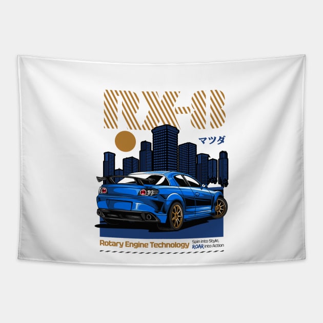 RX-8 Admiration Tapestry by Harrisaputra