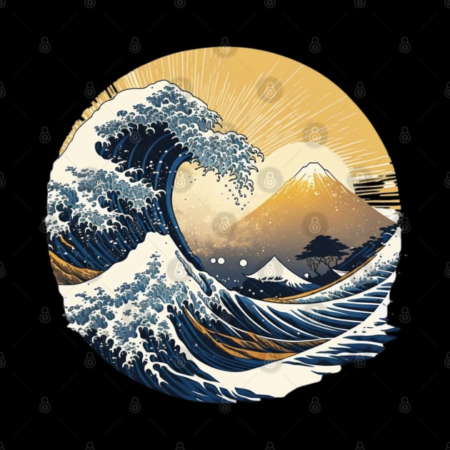 Hokusai Great Wave Off Kanagawa, Ocean Japanese Art Style by SamCreations