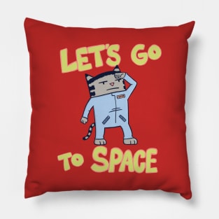 Let's Go To Space Pillow