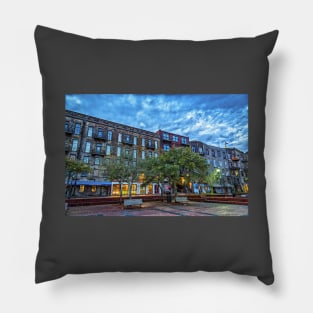 River Street Savannah Georgia Pillow