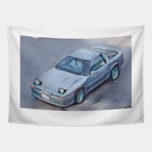 Toyota Supra A70 - Cartoon Design Tapestry