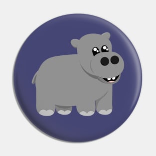 Cute Little Hippo Pin