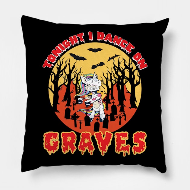 Halloween Unicorn Pillow by Lin-Eve