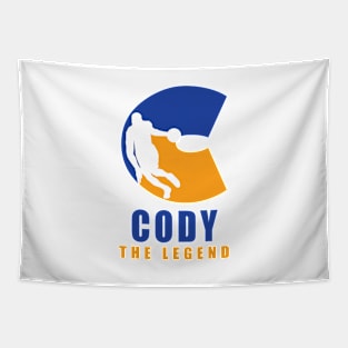 Cody Custom Player Basketball Your Name The Legend Tapestry