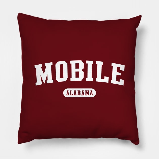 Mobile, Alabama Pillow by Novel_Designs