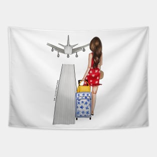 Traveling Girl Tapestry