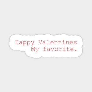 Happy valentines, Valentine Magnet