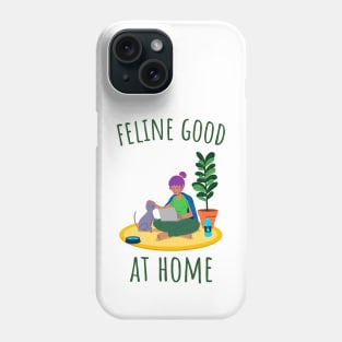 Feline Good at Home - Illustrated Phone Case