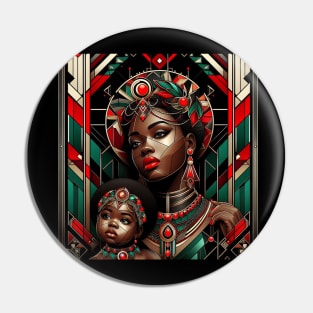 Mother and Child Pin