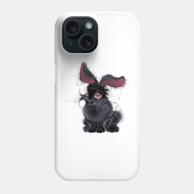 Black Rabbit Phone Case by Blackmoon9