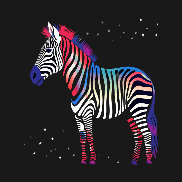 Patriotic Zebra by JH Mart