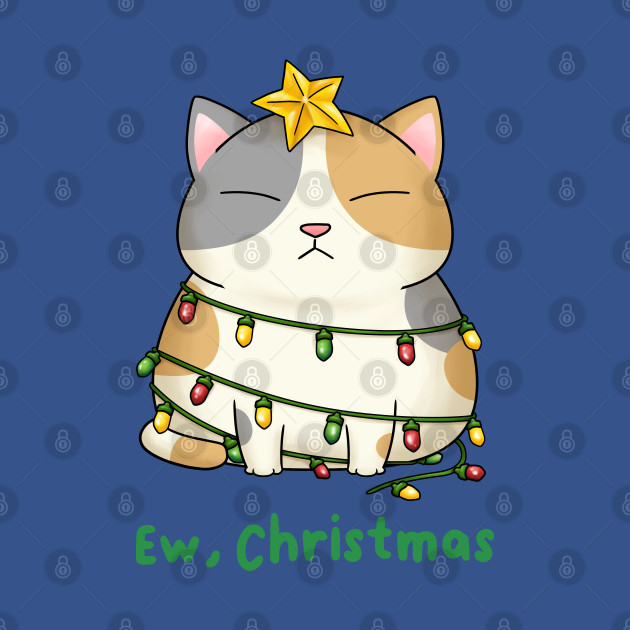 Discover Ew Christmas Cute Calico Cat Christmas Tree - Ew Christmas - T-Shirt