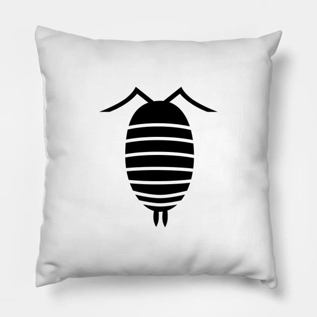 Bugs: abstract Isopod Pillow by VrijFormaat