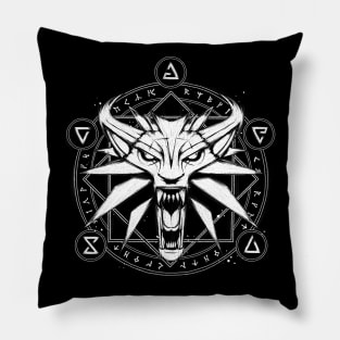 Wolf Medallion Pillow