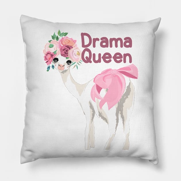 Cute Llama Lovers Design - Drama Queen Pillow by Animal Specials