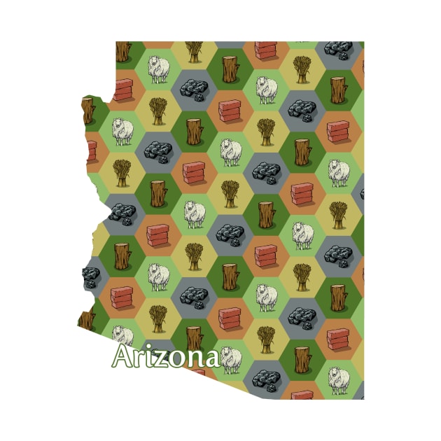 Arizona State Map Board Games by adamkenney