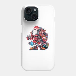 Santa Claus & Cyberpunk 3 Phone Case