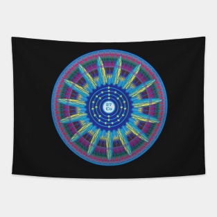 Cobalt Ornament Tapestry