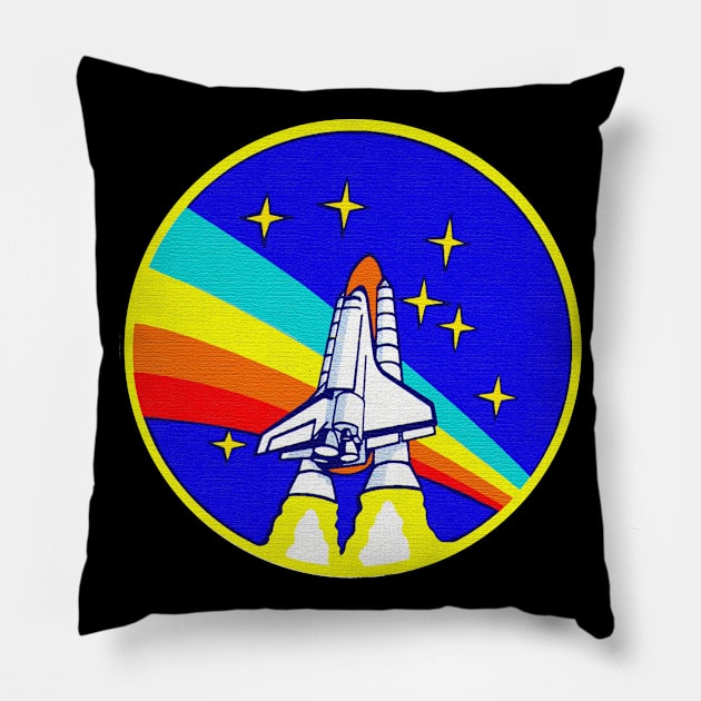 Black Panther Art - NASA Space Badge 115 Pillow by The Black Panther