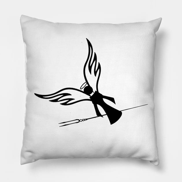 Angel with lance Pillow by yezplace