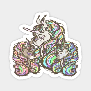 Mother of Twins Unicorn (Boy and Girl) Magnet