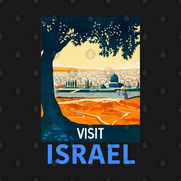 Visit Israel based on 1930s Visit Palestine Poster by EphemeraKiosk