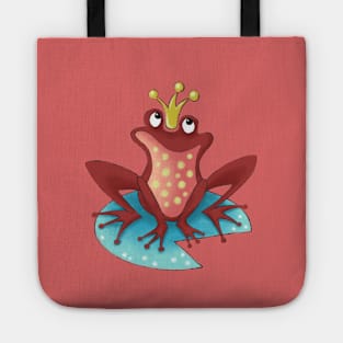 the friendly frog king Tote