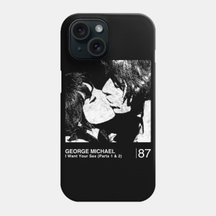 George Michael / Minimalist Style Graphic Fan Artwork Phone Case