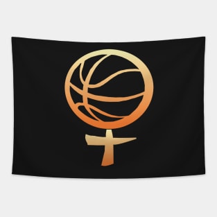 Women's basketball symbol Tapestry