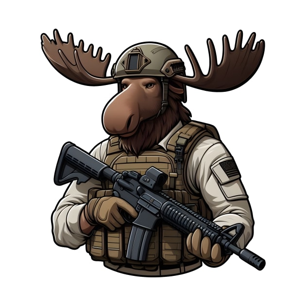 Tactical Moose by Rawlifegraphic