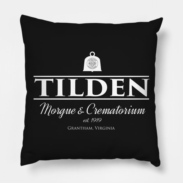 Tilden Morgue & Crematorium Pillow by MindsparkCreative