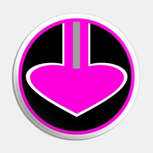 Time Pink Badge Pin