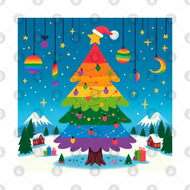 Christmas pride tree by Flor Volcanica