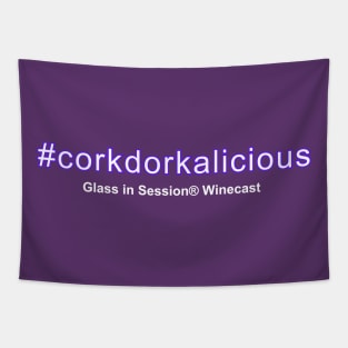 Cork dork - dark backgrounds Tapestry