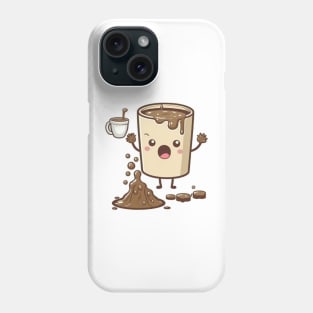 Sipping on some cute coffee in the morning Phone Case