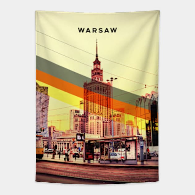 Warsaw Poland Tapestry by deadright