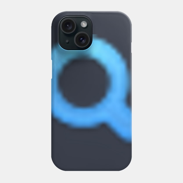 Blue Fuzzy Magnifying Glass Phone Case by NYC Urban Expat