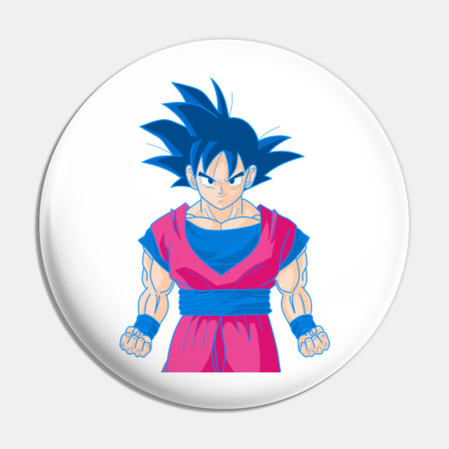Vaporwave Style Saiyan Goku Dragon Ball Pin Teepublic