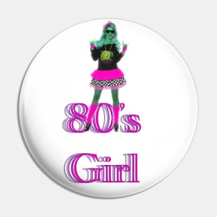 80’s Girl Design Pin