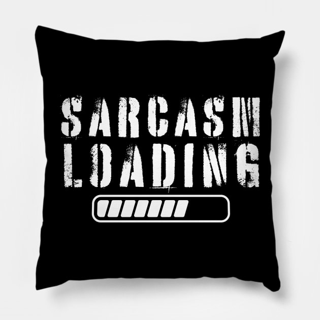 Sarcasm Loading Pillow by NomiCrafts