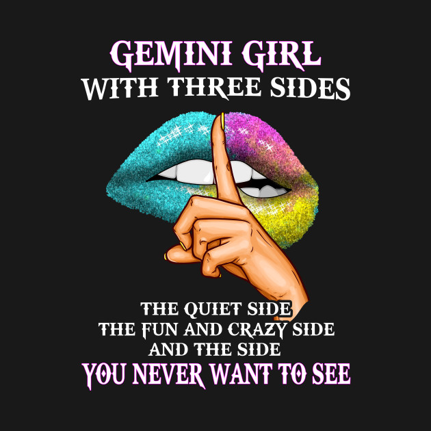 Gemini Girl With Three Sides Gemini Girl Birthday Gemini Girl With