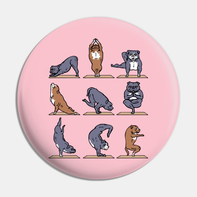 American Pit Bull Terrier Yoga Pin by huebucket