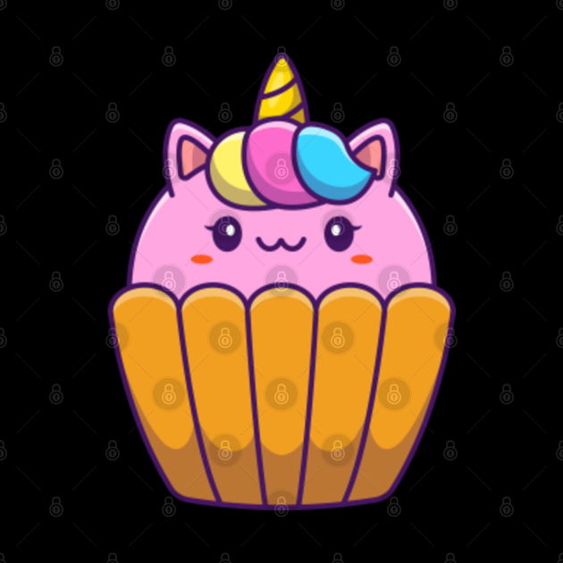 Kawaii Cupcake Cat Unicorn Cat Cupcake Lover Foodie Kawaii Cupcake Cat Unicorn Cat Cupcake Lover Foodie